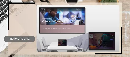 Digital signage with Teams Rooms