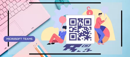 Teams blurs and scans QR codes in messages